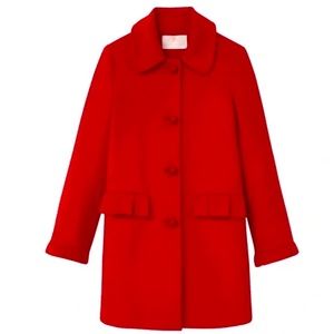NWT Gal Meets Glam Collection Red Emilia Coat, Size XS